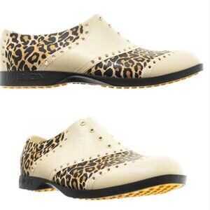 Biion The Oxford Leopard Animal Print Golf Shoes‎ Men's Size 9 (EU 42)